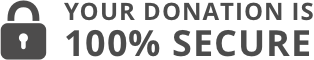 Your donation is 100% secure